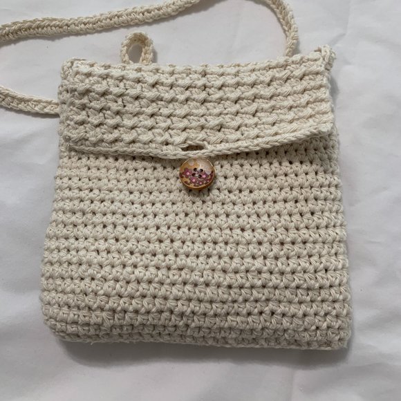 Crochet Small Messenger Bag - Picture 9 of 16